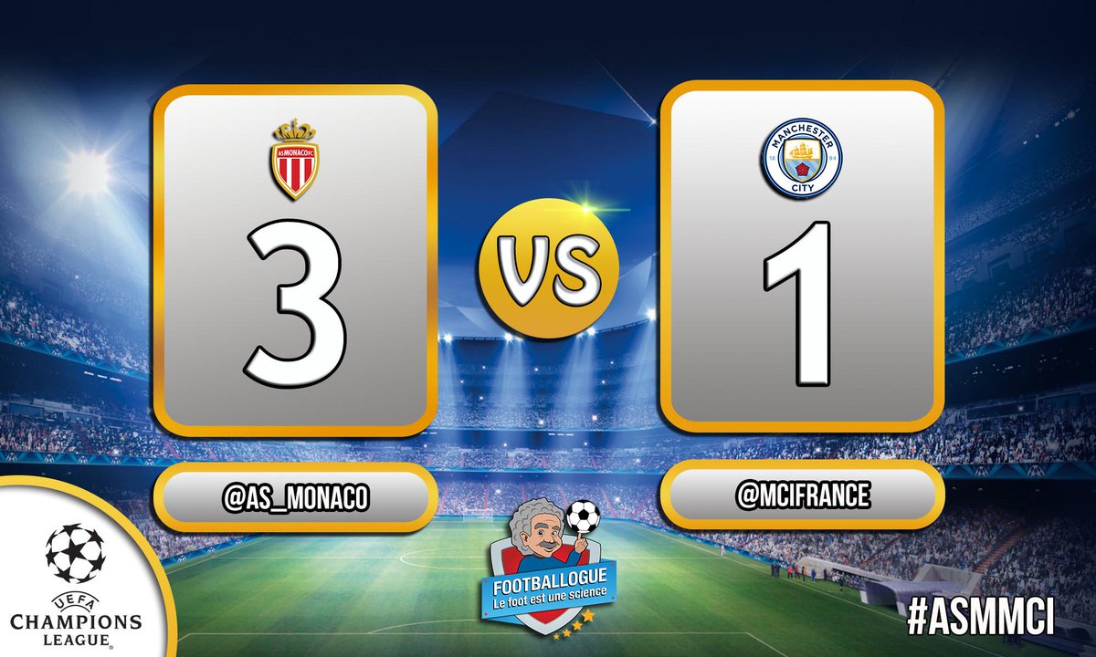 Footballogue's tweet image. [#LDC🏆] MONACO 3-1 MAN CITY

C&apos;EST FINI !!! MONACO SE QUALIFIE POUR LES QUARTS !!!!! 🔥🔥🔥

#ASMMCI