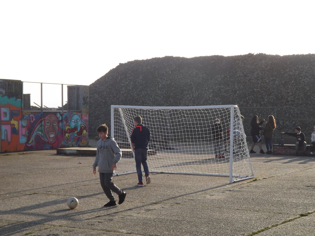 Busy afternoon, every ramp full,  outside space full of young people, happiness travelling through the air.