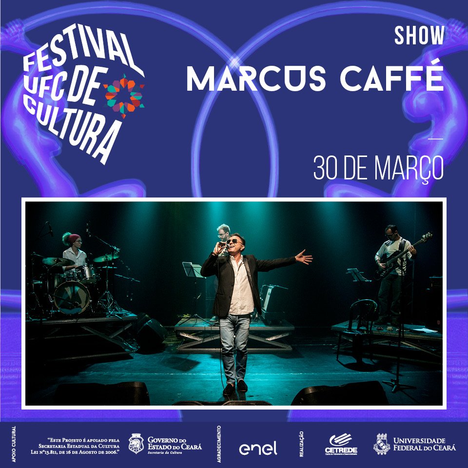FestivalUFC's tweet photo. Cria do jazz e ex-integrante do Coral da UFC, Marcus Caffé sobe ao palco do Festival dia 30/03 com o show "Release": https://t.co/VM4NIOI0u8 https://t.co/15AqGRz1dI