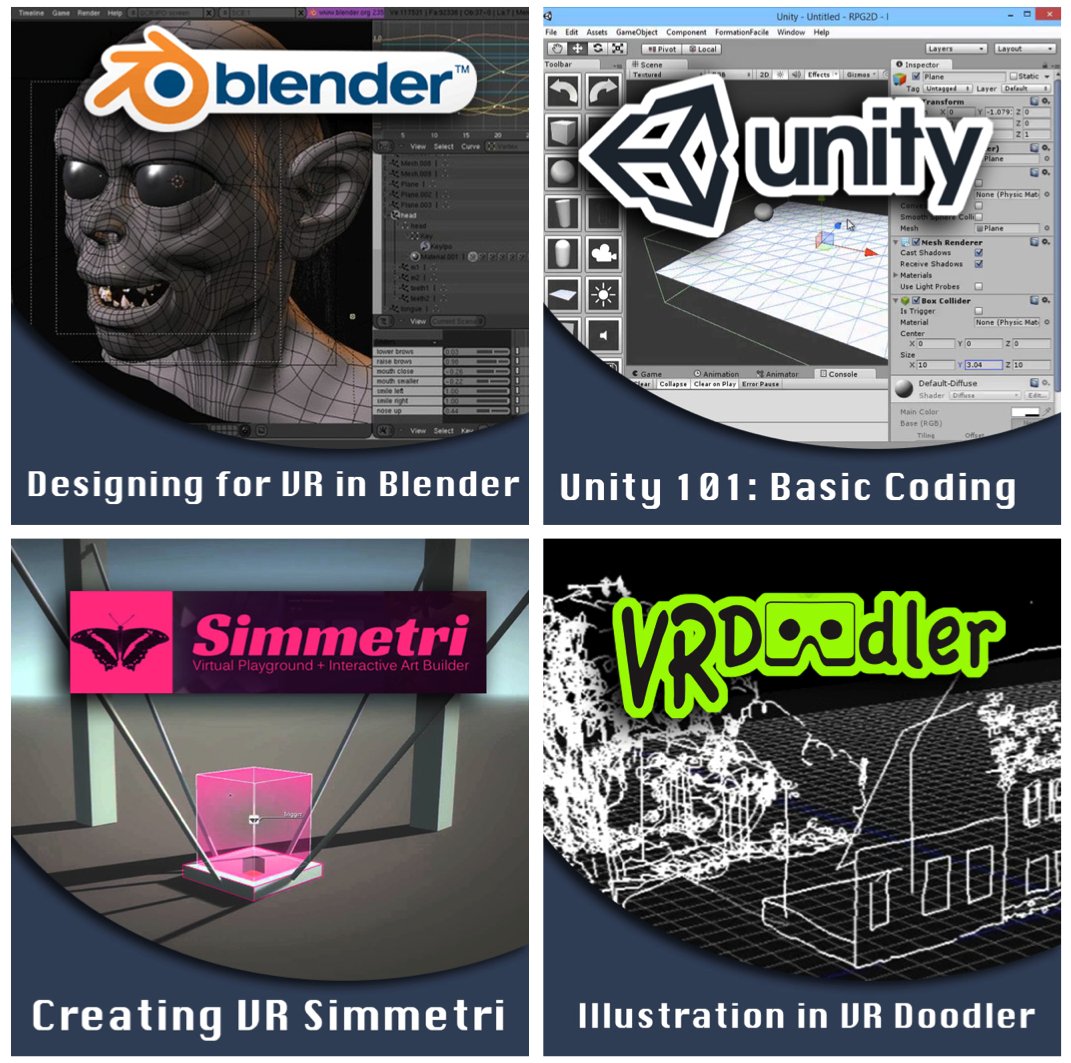 brkInteractive's tweet photo. Experiencing #VR is great, but how about learning to create your own content? Classes on #VRDoodler #Unity and more! https://t.co/KAO0YO3DFt https://t.co/yVWz3CLu0p