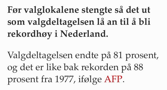 Gullmaren's tweet photo. Jeg og @vgnett har ulike oppfatninger av hva det vil si å være "like bak". #Nederland #erdetsånøyeda https://t.co/5HcKwEYA3q