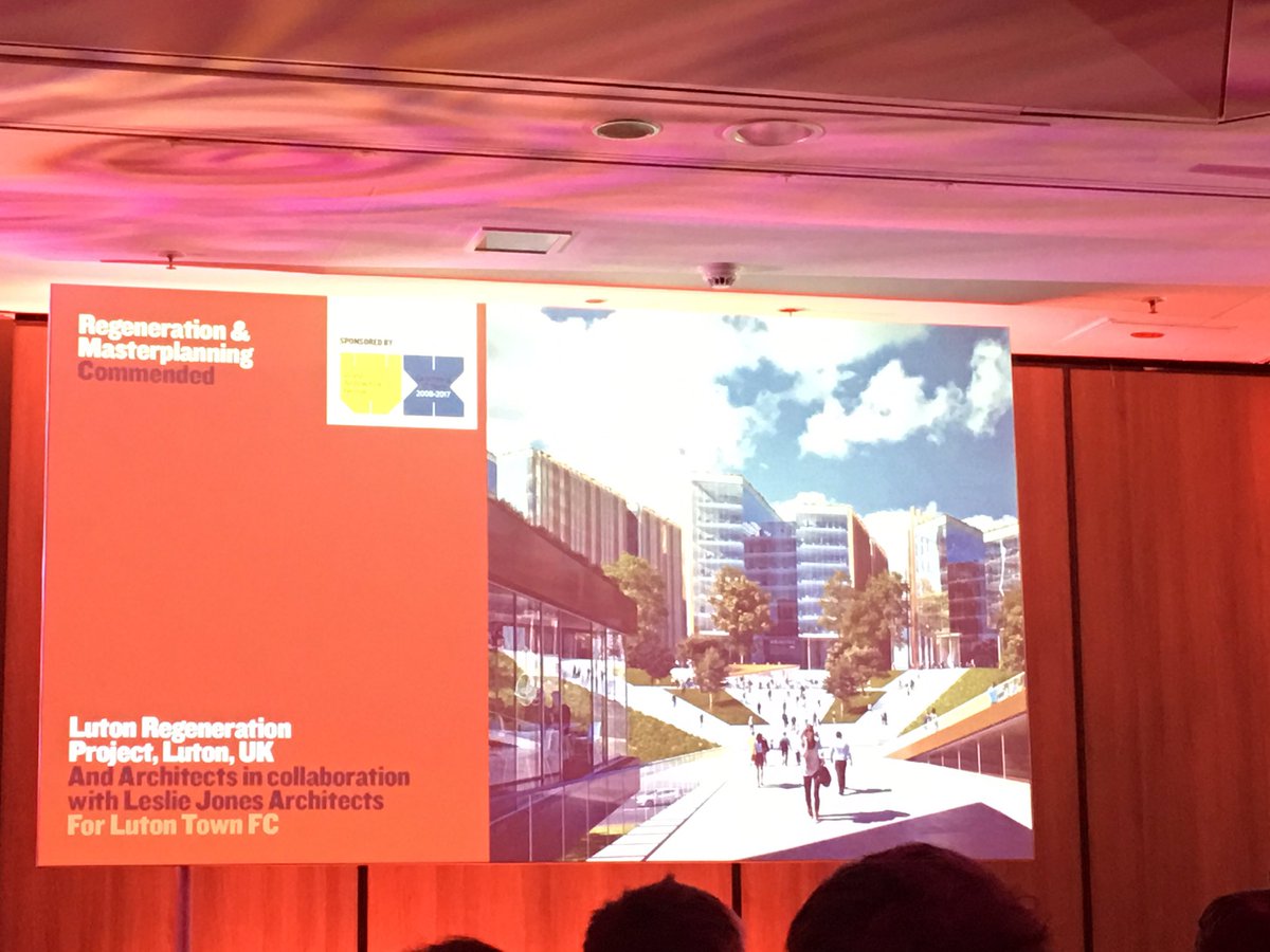 LutonTown's tweet photo. Only one development won awards in 2 categories, so for the Town plans to be commended in one &amp; win another is great news! #MIPIM2017 #COYH https://t.co/QLECjj7AlJ