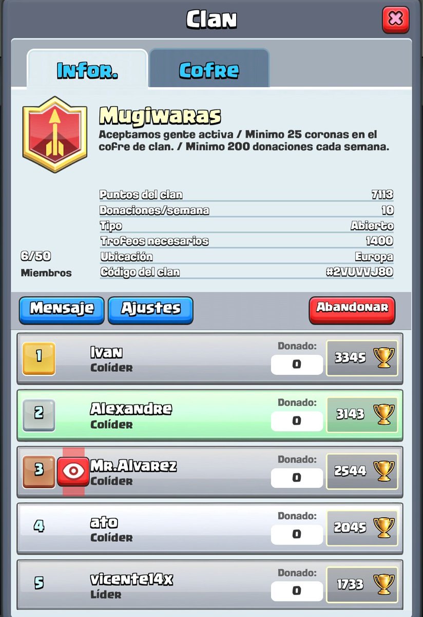MundoAnimeES's tweet photo. BUSCAMOS GENTE ACTIVA PARA EL CLAN DEL JUEGO CLANS OF ROYALE, SI ESTAS INTERESADO UNETE https://t.co/s0sSbfUyV0