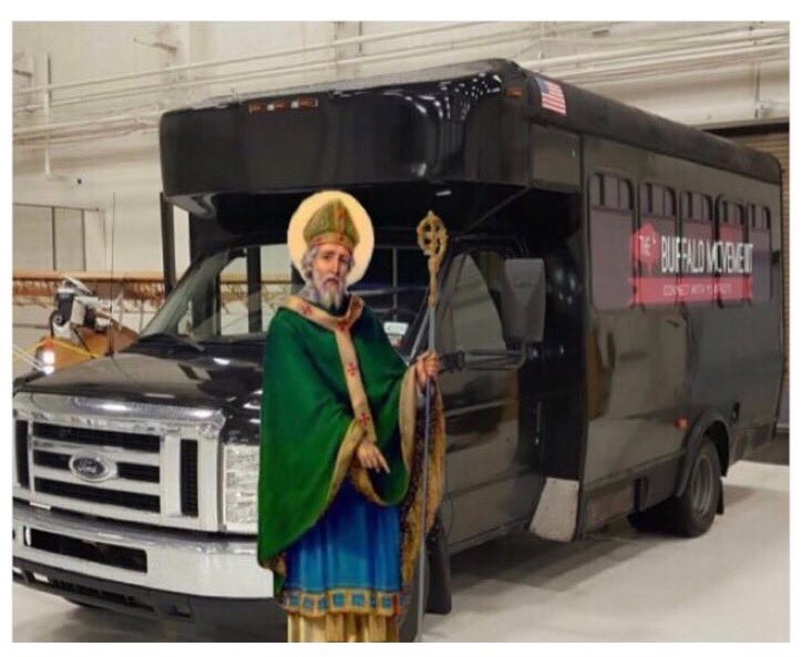 Let St. Patrick take the wheel this Sunday. $10 to take you and your friends to the Parade. Meet up at noon at <a href="/GrammaMoras/">Gramma Mora's</a>