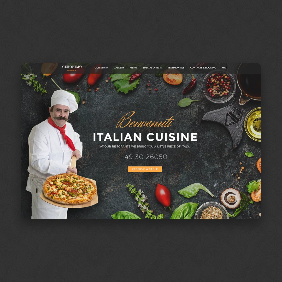 NikEreDesign's tweet photo. My latest project, friends. Did it with love. #restaraunt #webdesign #webdesigner https://t.co/XMkVVQp7R5
