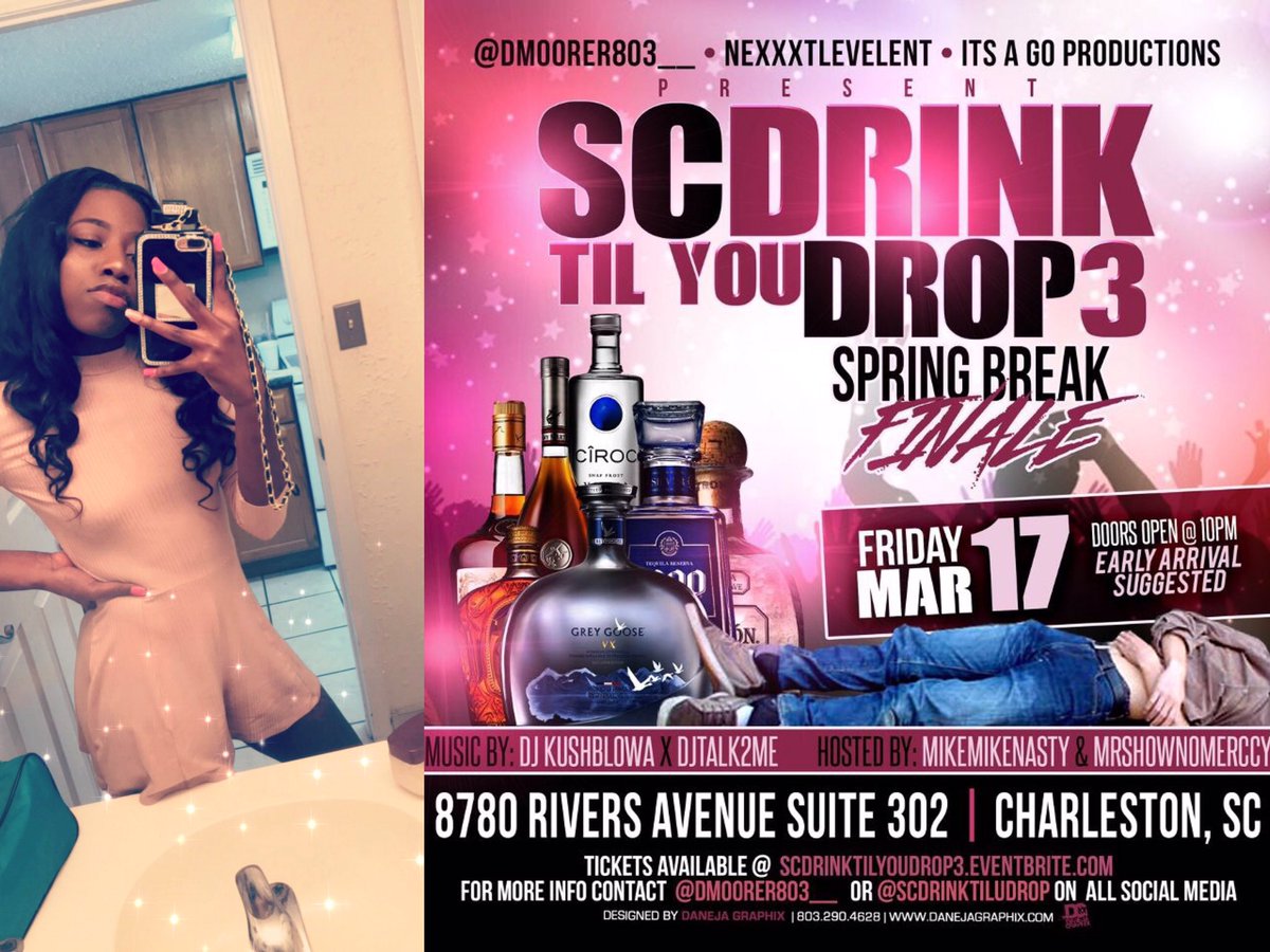 _jhonniemae's tweet photo. BACK BY POPULAR DEMAND โ๏ธ #ScDrinkTilYouDrop3 #SpringBreakFinale ๐ฅ๐ฅ๐ Before spring break over come TU with us one last time ๐ค LINK IN BIO https://t.co/iXncSq1cPO