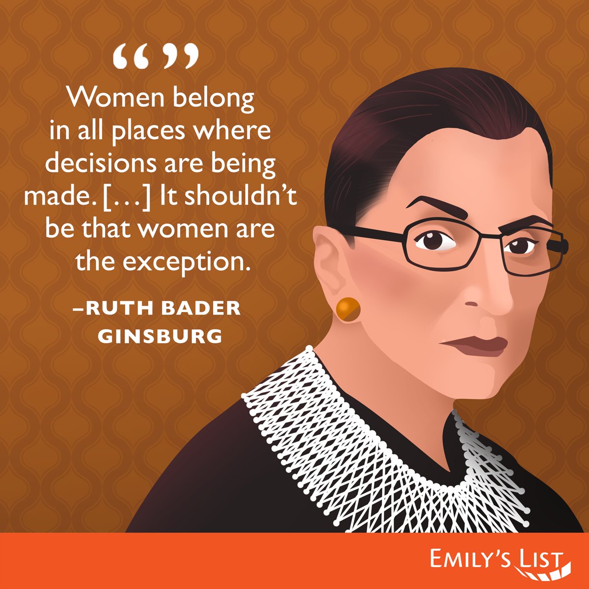 Happy birthday, Ruth Bader Ginsburg! We\re fighting to make sure women have a seat at the table. 