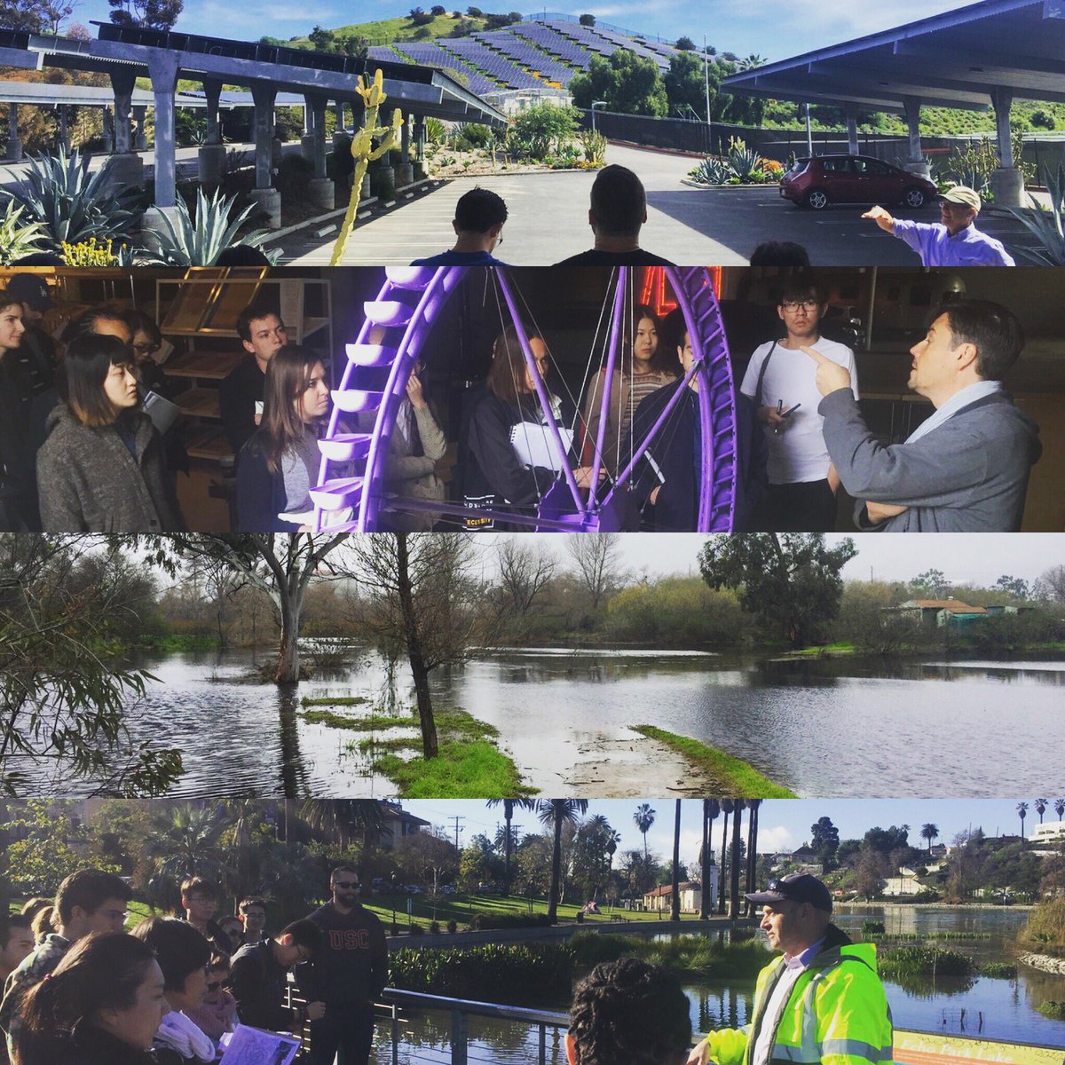 USCArchitecture's tweet image. A glimpse into recent adventures of our #landscape students: #solarpanels, 3D-printed water wheels, &amp;amp; wetlands, oh my! #uscmla