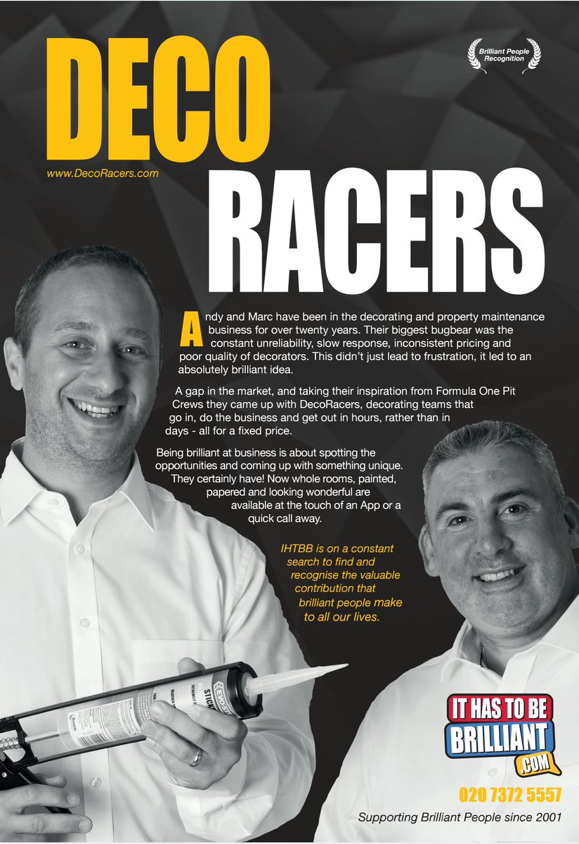 DecoRacers's tweet image. Absolutely brilliant to be associated with  @ihtbblondon.