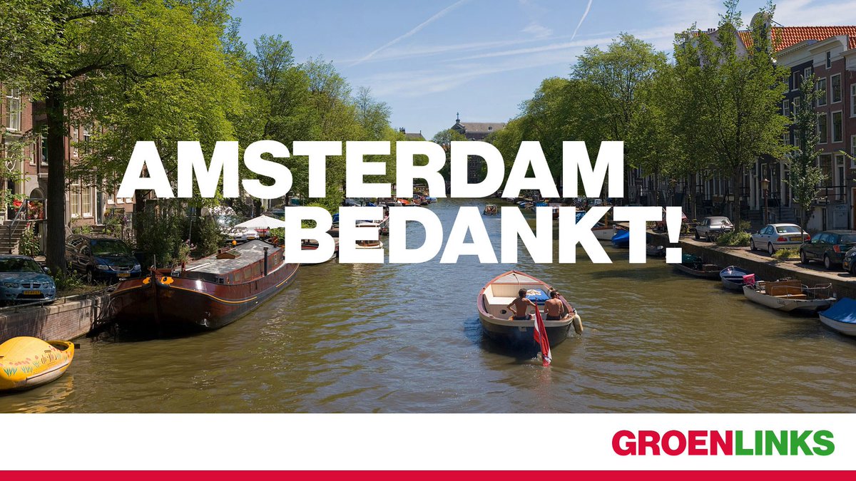 groenlinks's tweet photo. Net binnen: GroenLinks is de grootste partij in Amsterdam! #tk2017 https://t.co/0nMOMTywBC