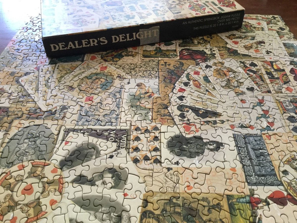 midler_helen's tweet photo. Awesome puzzle 30% off right now #puzzle #jigsawpuzzle #springbok #cards #dealersdelight #doapuzzle #bestpuzzleever https://t.co/z0TIavgoug https://t.co/G7BIjGiokr
