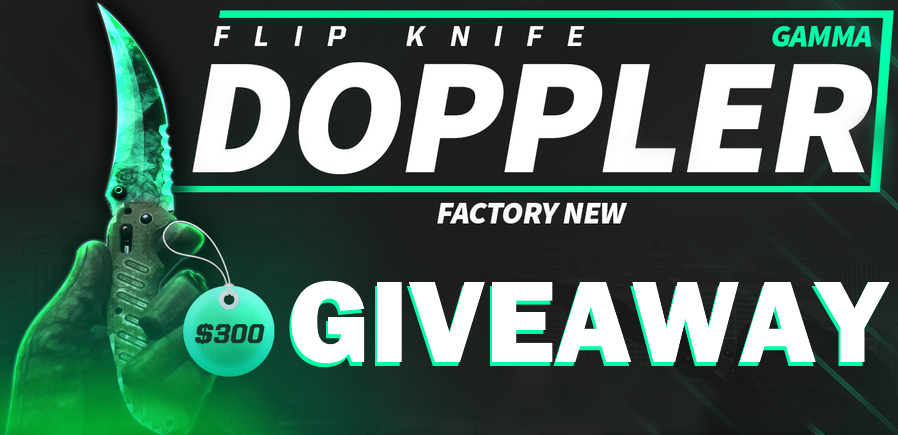 To enter:
Visit bit.ly/2nGDTin 🎁
Follow
Retweet #CSGOgiveaway #CSGO #FLIPKNIFE
