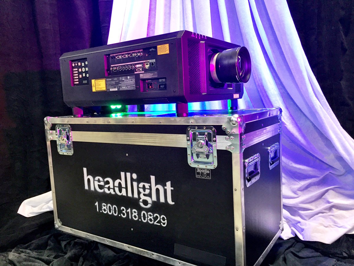 HeadlightAV's tweet photo. New to our rental inventory @Panasonic PT-RZ12KU 12K lumen 3-chip DLP laser projector #av #maine #Production #video #events https://t.co/S1nM2orACM