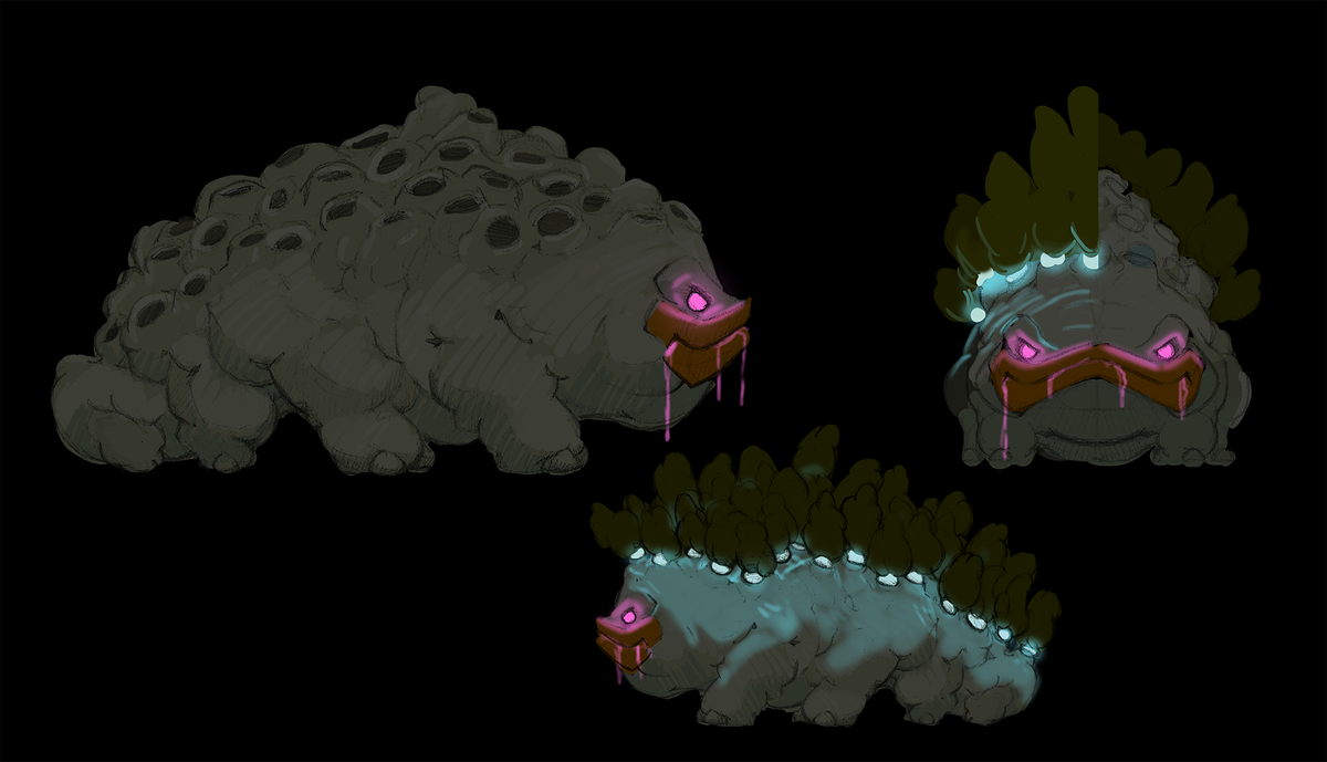 NamespaceStudio's tweet photo. Working on some spookies (2/2) #conceptart #enemytypes #indiedevhour #gamedev #indiedev https://t.co/hq2K5jxGuI