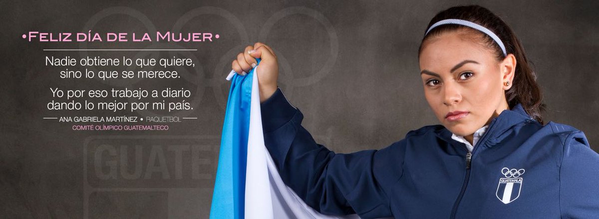 COGuatemalteco's tweet photo. #MujerCOG Felicitamos a todas las mujeres, en especial a nuestras atletas, quienes enfrentan batallas que las convierten en Ejemplo de Vida! https://t.co/F9zLOg1SUH
