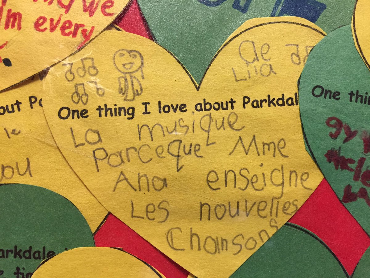 ParkdalePs's tweet photo. Student Wellness Initiative 1: the thing I love about Parkdale @tdsb @janewee48 @RobinPilkey @YouthWellNet https://t.co/y7Od1q7tbG