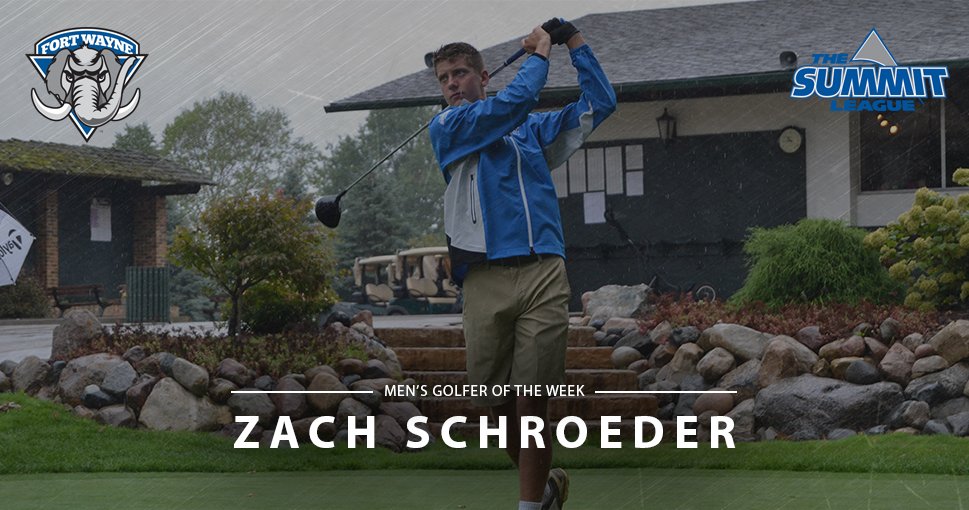 GoMastodons's tweet photo. Congrats to Zach Schroeder! @thesummitleague Men's Golfer of the Week! #GoDons https://t.co/rdmC6PXbH3