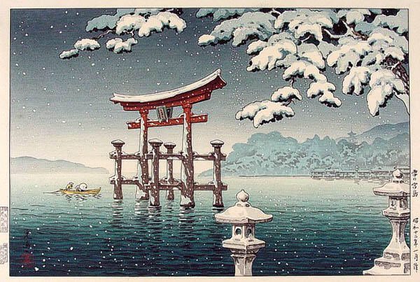 Snow at Miyajima
Tsuchiya Kōitsu