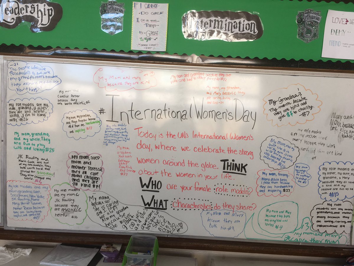 MsMataScience's tweet image. Sharing our female role models on #internationalwomensday was inspiring and empowering. Our class had great discussions  about equality!