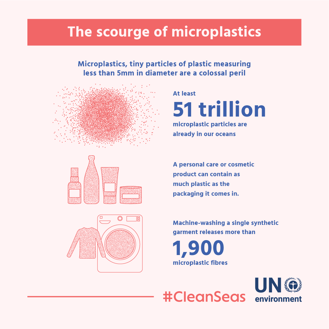 UNEP's tweet photo. Microplastic pollution is a global phenomenon. Plastic fibres are causing major harm to marine life: https://t.co/yPoSg2tOb5 #CleanSeas https://t.co/Dw0HkEK23a
