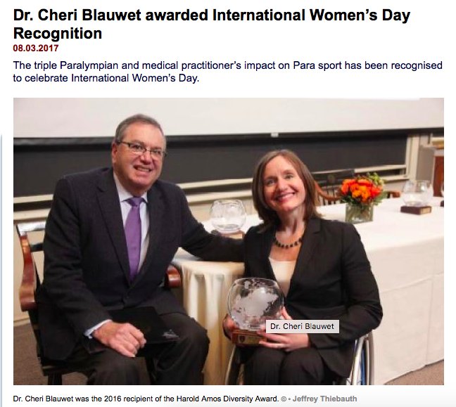 Cheri Blauwet, MD on Twitter 