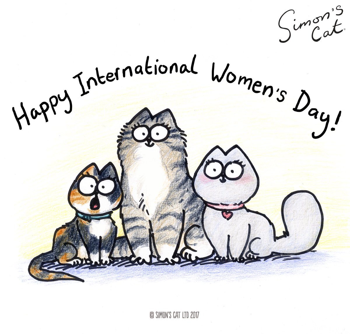 Happy #InternationalWomensDay to our fans &amp; all the ladies of the Simon’s Cat team. Read more about them here: bit.ly/2mYtDWn