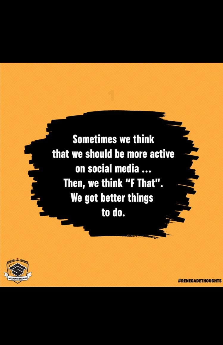 theerenegades's tweet photo. #RenegadeScholars #RenegadeThoughts #SocialMedia #TryingToBeActive https://t.co/PexTFPo5Ow