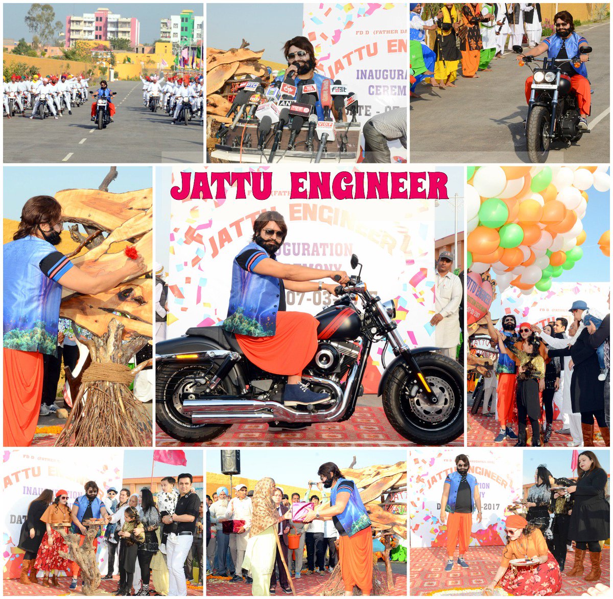 MSGTheFilm's tweet photo. Light..Camera..Action! Speedy FD'D is back with new project of comedy movie #JattuEngineer Here are some glimpses from inaugural ceremony. https://t.co/JURUm7wN3K