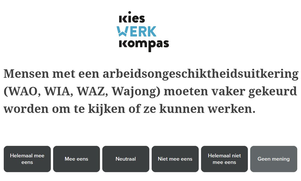 startfoundation's tweet image. Wat vind jij? Moet iemand die #arbeidsongeschikt is vaker gekeurd worden? Zie bit.ly/KWK2017 #TK2017 #KiesWerkKompas