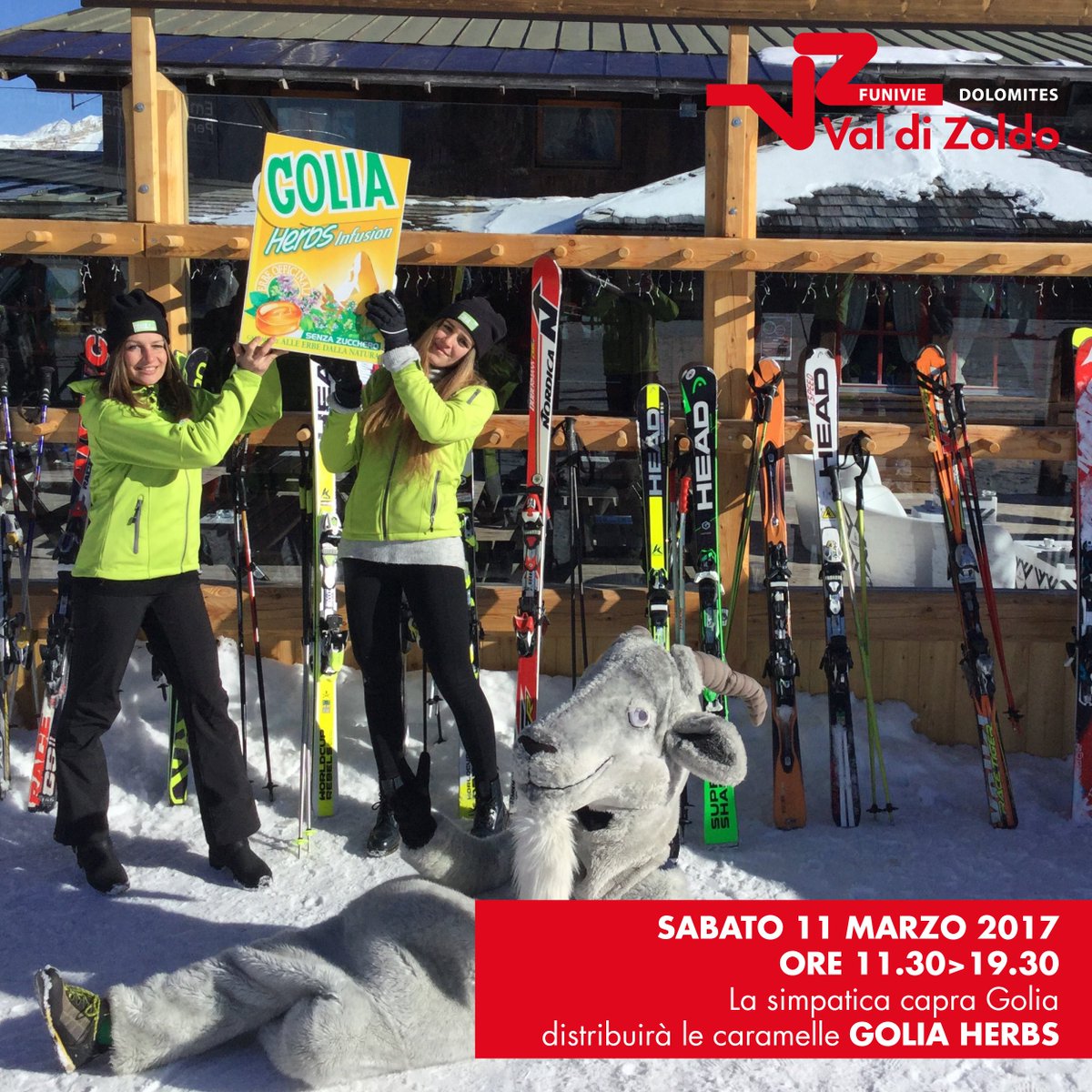 Il Golia Herbs Winter Tour 2017 sbarca in Val di Zoldo!