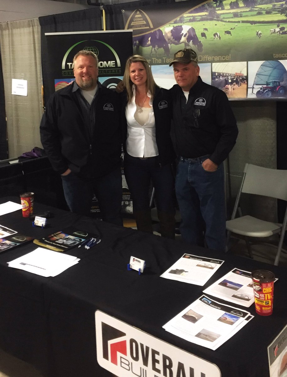 ChrissyWozniak's tweet photo. Good morning from @Lindsay_Ex #EastCentralFarmShow, home of 4 #TascoDome buildings! Stop by our booth #117B. @OBuildings @TascoDome https://t.co/BMquffmgzW