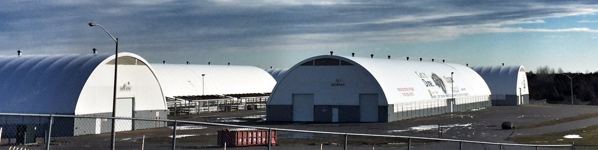 ChrissyWozniak's tweet photo. Good morning from @Lindsay_Ex #EastCentralFarmShow, home of 4 #TascoDome buildings! Stop by our booth #117B. @OBuildings @TascoDome https://t.co/BMquffmgzW
