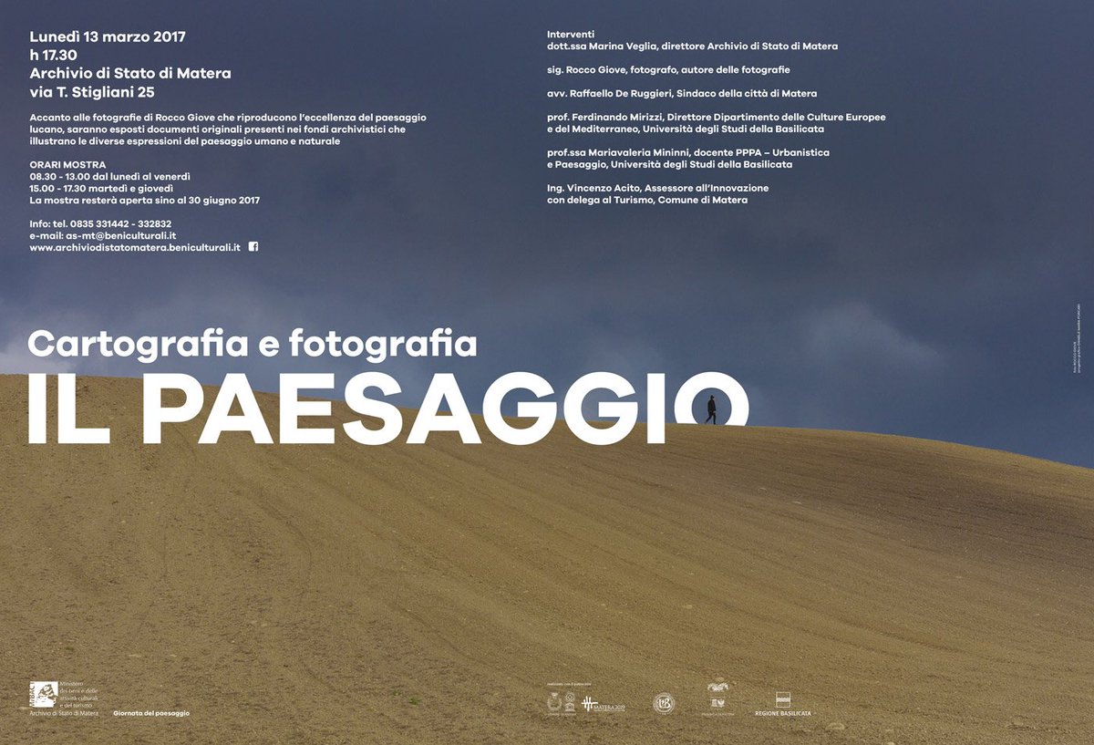 rocgiov's tweet photo. Lunedì 13 marzo ore 17,30 presentazione della mostra visitabile fino al 30 giugno 2017. #matera #paesaggioitaliano https://t.co/FnVsT22FRl https://t.co/iK6xnKeoav