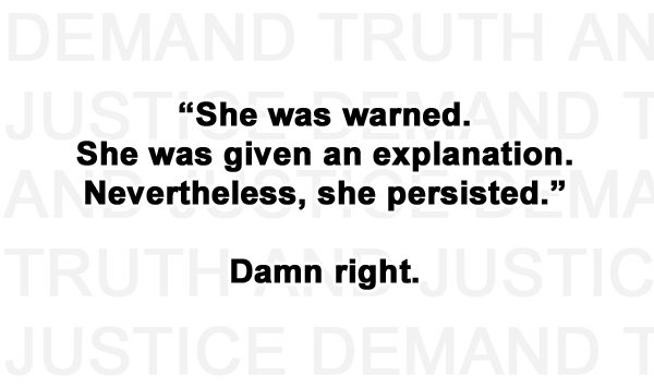 DaShanneStokes's tweet photo. She persisted. Damn right. #adaywithoutwomen #InternationalWomensDay #shepersisted #womensmarch #resist #theresistance #impeachtrump #rt https://t.co/505PYYhWy0