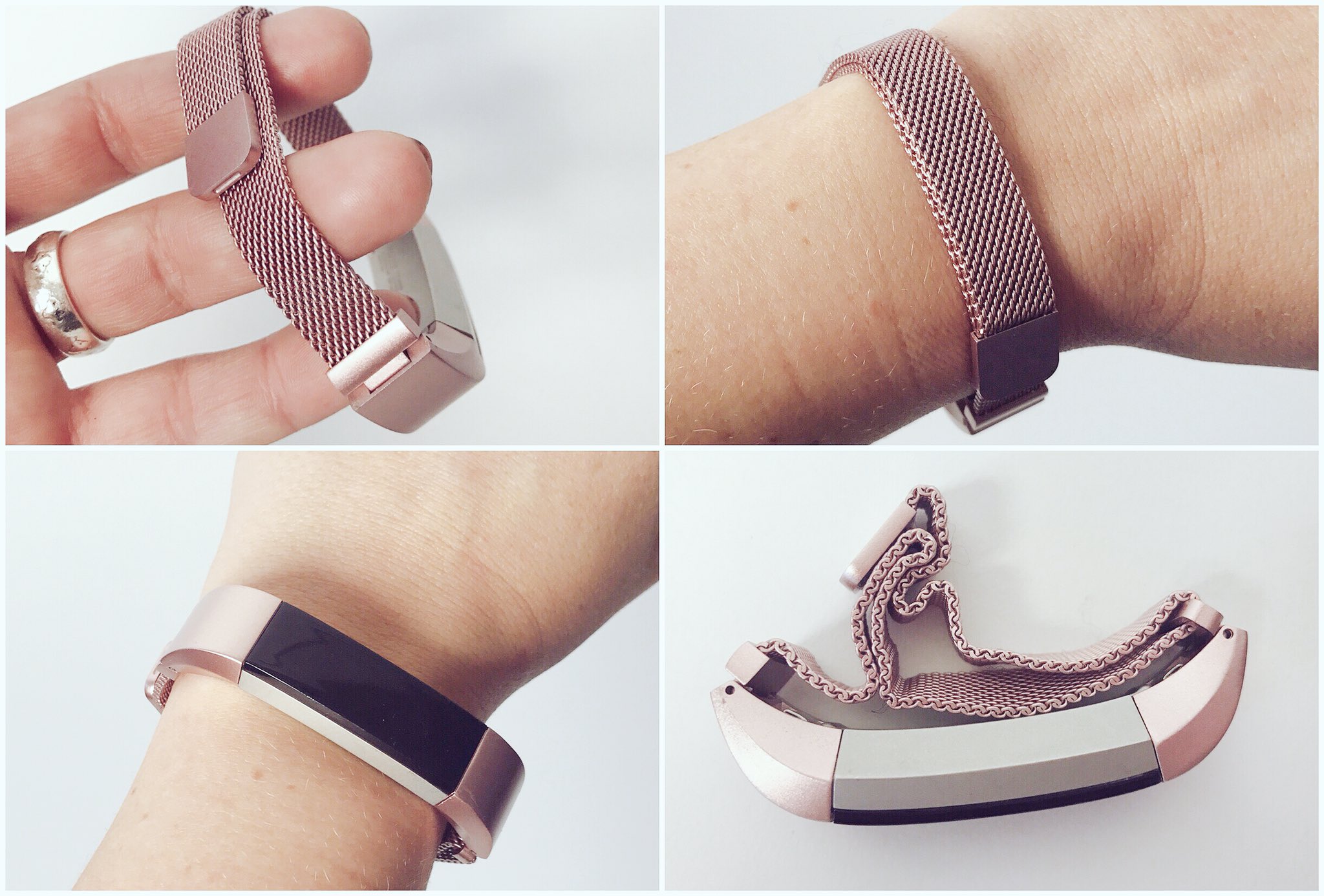 Rose Gold FitBit Band, casie stewart