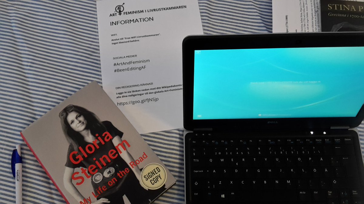 jenlindblad's tweet photo. @Livrustkammaren's #Wikipedia workshop on #InternationalWomensDay writing abt my bae @GloriaSteinem  #ArtAndFeminism #EditingAF #womensday https://t.co/8m5gkaYfsK