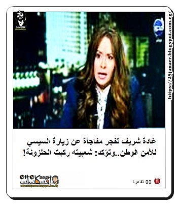 غادة شريف عن السيسي وتؤكد: شعبيته ركبت الحلزونة!