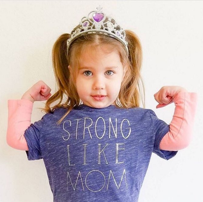 This #TargetLittle is #StrongLikeMom. 💪