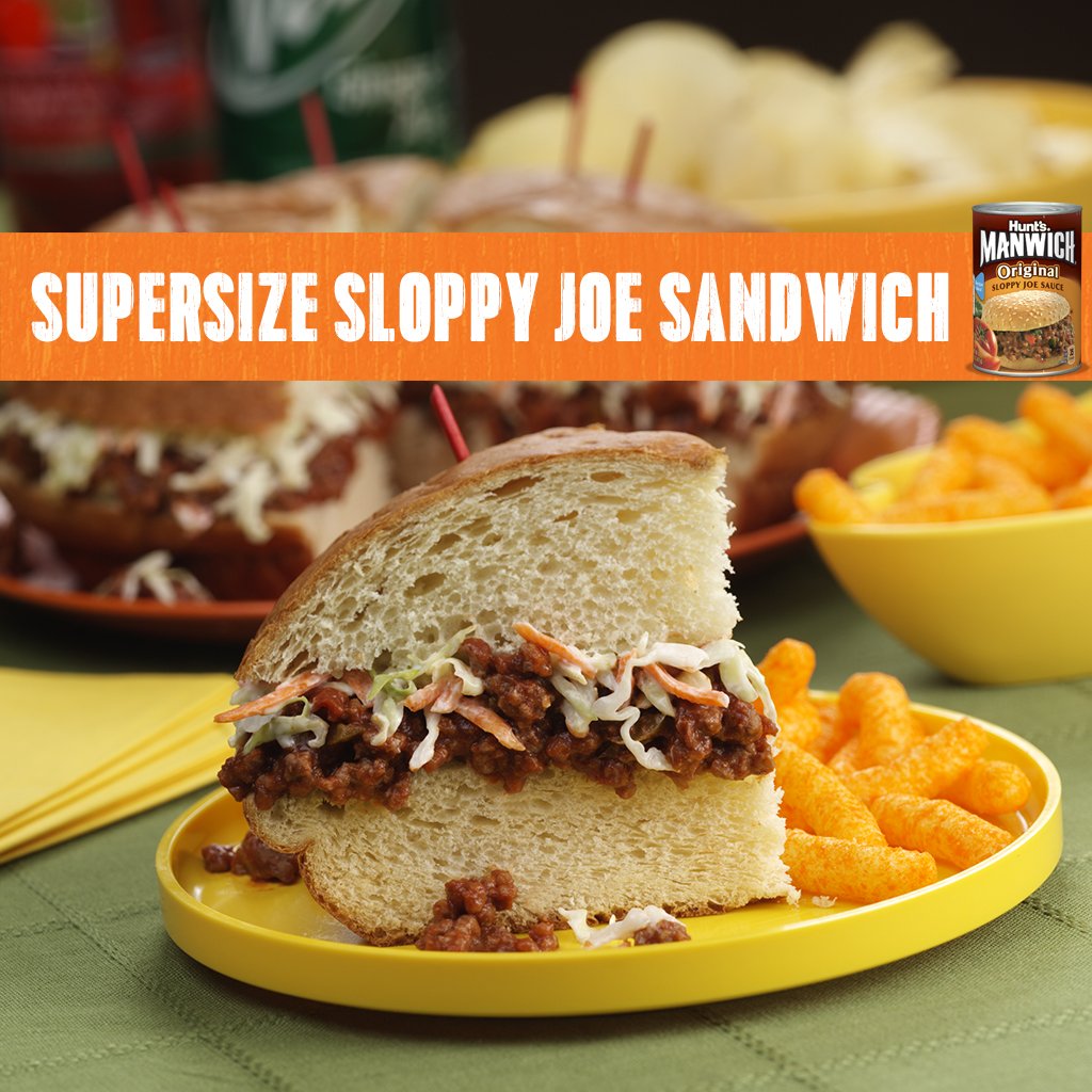 Manwich (@manwich) on Twitter photo Tough call but <a href="/ModernDayMoms/">Modern Day Moms</a> We vote go BIG or go home! #NationalSloppyJoeDay #ManwichTonight Tough call but <a href="/ModernDayMoms/">Modern Day Moms</a> We vote go BIG or go home! #NationalSloppyJoeDay #ManwichTonight