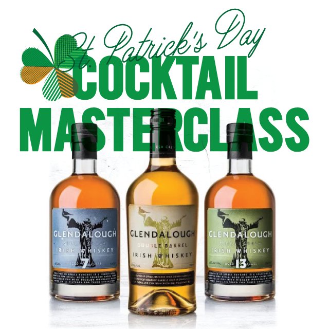 Join us next Fri for a #StPatricksDay knees up w/ <a href="/GlendaloughDist/">Glendalough Distillery</a>, learning how to make 3 crafty cocktails, £15: bit.ly/2mIBLH7