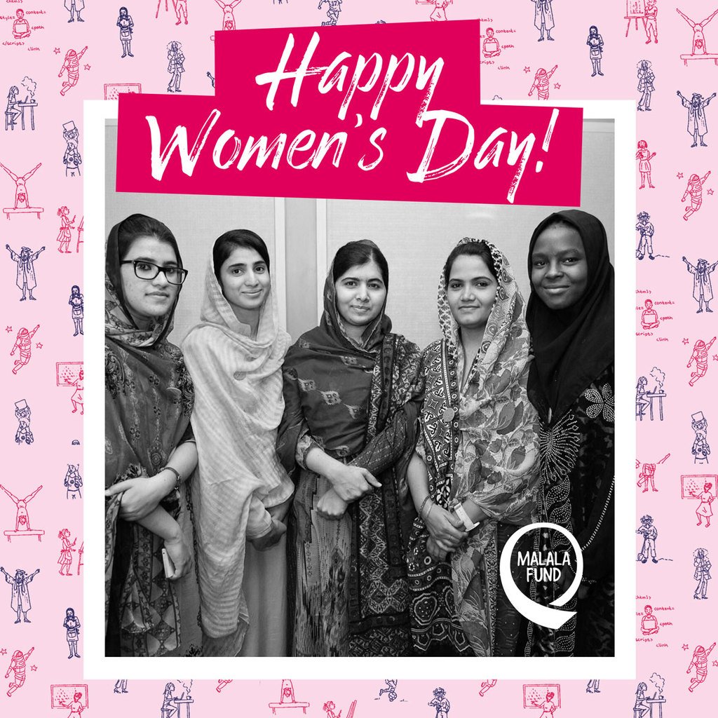 MalalaFund's tweet image. Happy #InternationalWomensDay! Will you invest in girls today and help them become tomorrow's leaders? bit.ly/2mlRwFR