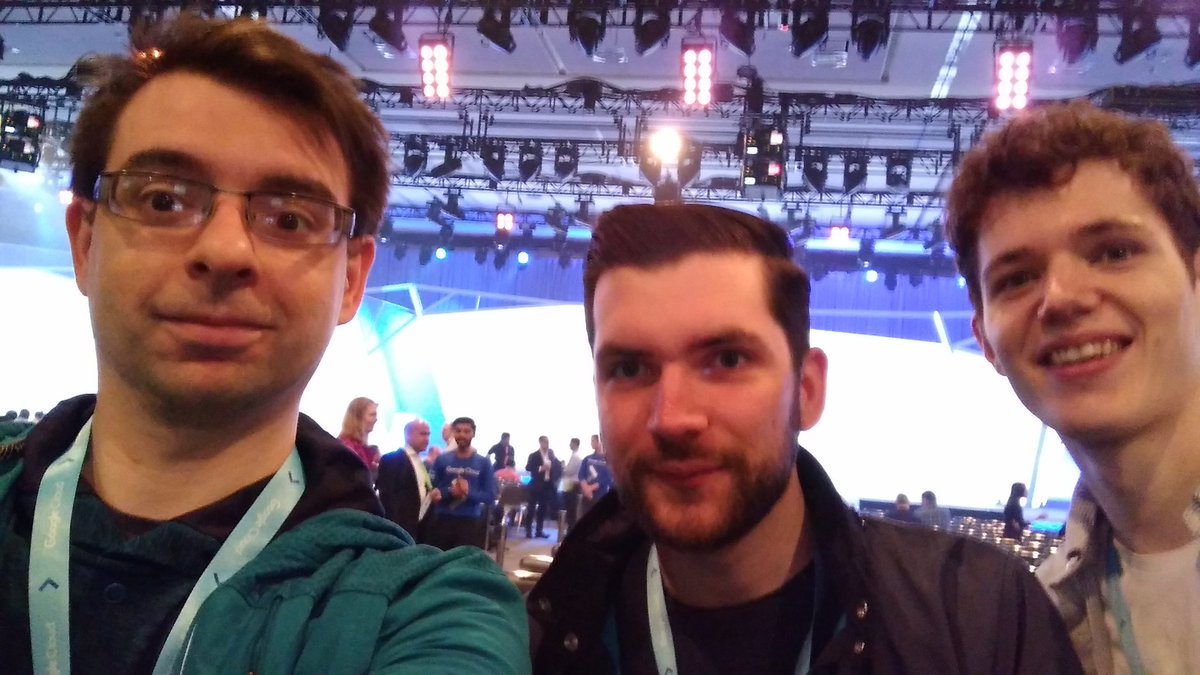Streamba_dev's tweet photo. Ready for the keynote #cloudnext #cloudnext17 https://t.co/QYBr8vsxrD