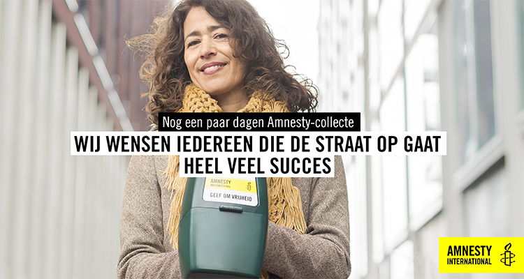 amnestynl's tweet image. We wensen iedereen die nog de straat op gaat heel veel succes! Nog geen collectant gezien? Doneer online! ow.ly/DFz0309IaV5