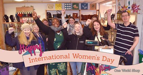 oneworldshop's tweet image. Happy International Women's Day! Here's some of us shouting PA PA PAA! Who knows what that means?