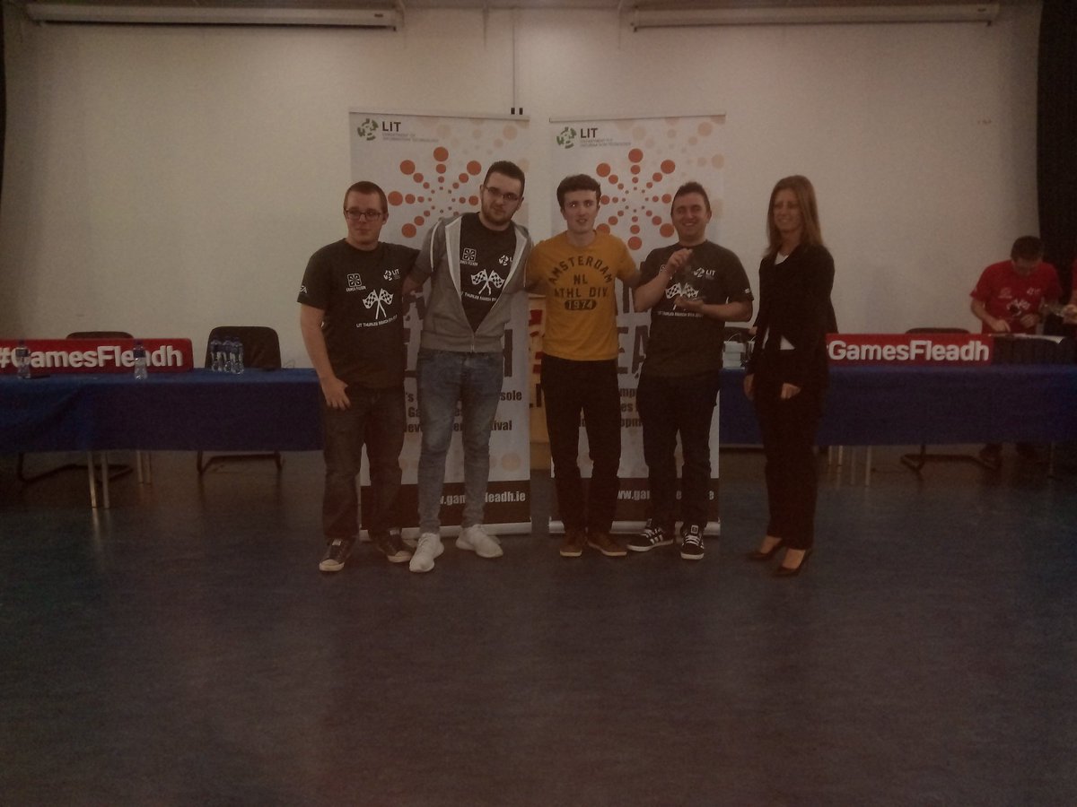 MuddyGames's tweet photo. @itcarlow win best in use of Cloud Technology @gamesfleadh https://t.co/NMj3wBe5MY