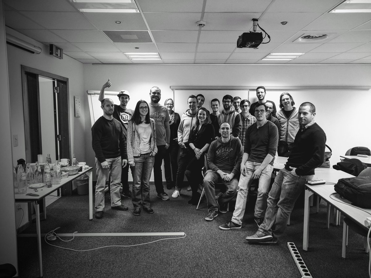 thoughtram's tweet photo. What a cool crowd to work with! Thank you @cegeka we had tons of fun teaching all things @angular #AngularMasterClass https://t.co/y7EmcPfxjL