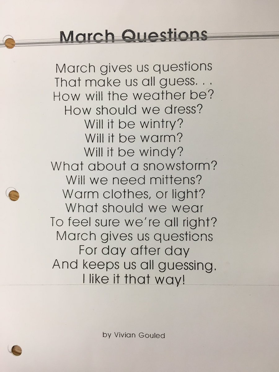 Our poem today is perfect 👌🏼 #MarchinMinnesota #mothernatureisconfused