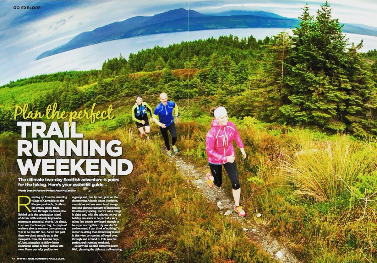 Awesome wknd running along the <a href="/TheKintyreWay/">The Kintyre Way</a> with <a href="/DougieVipond/">Dougie Vipond</a> last year, out now in all good newsagents! <a href="/TrailRunningMag/">Trail Running UK</a> #VisitScotland