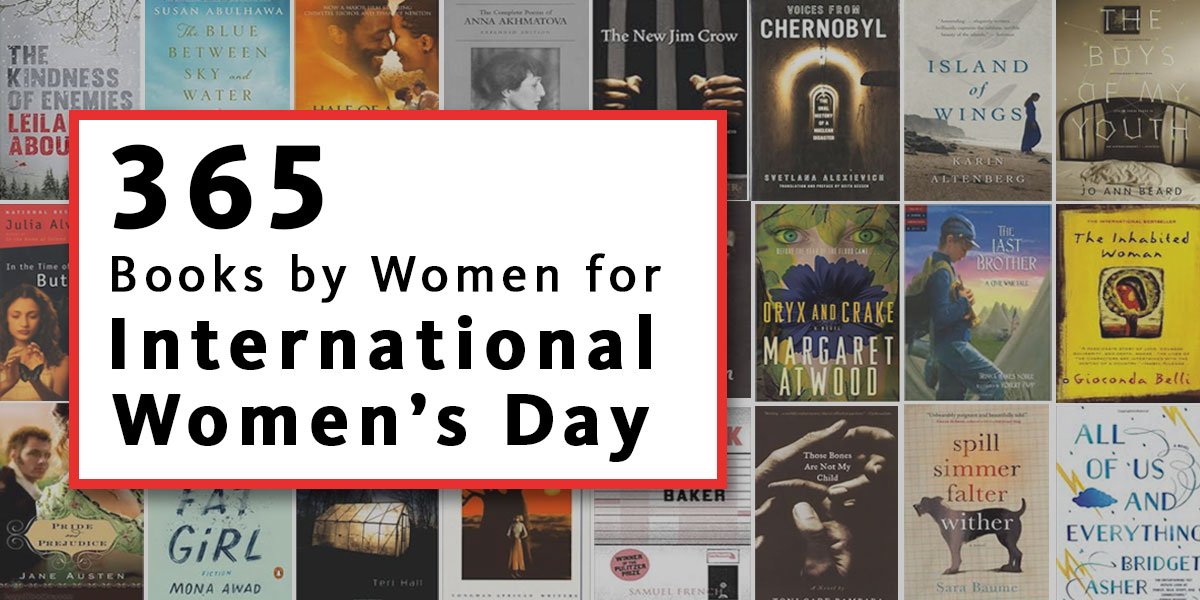 nypl's tweet photo. How to celebrate #InternationalWomensDay every day: Read these 365 books written by women. https://t.co/FS2jlUXDxH https://t.co/N7uG7GM1M7