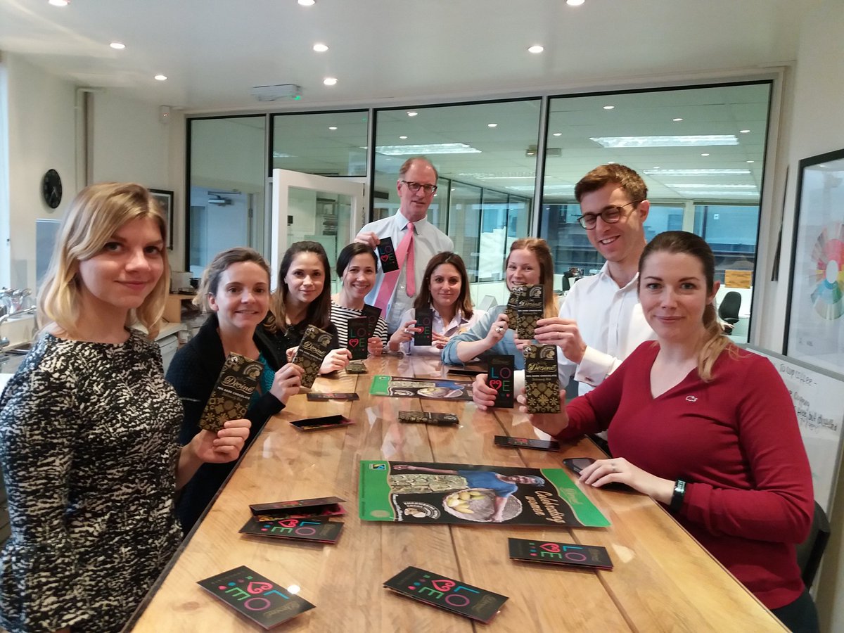 twinfairtrade's tweet image. Super delicious dark #chocolate  limited edition from @divinechocolate. This is how @twinfairtrade celebrates  #InternationalWomensDay